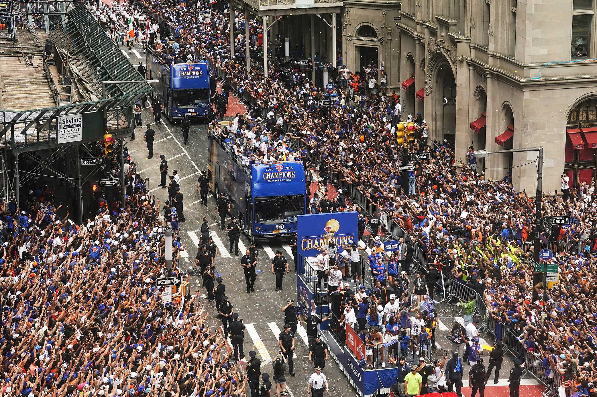 Knicks celebrate first NBA Championship in 53 years at parade — WESH 2 Orlando