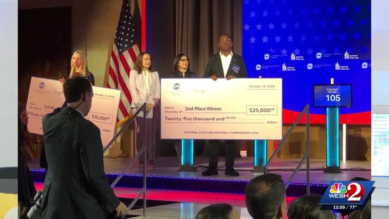 Osceola County 9th grader places second in national civics competition — WESH 2 Orlando
