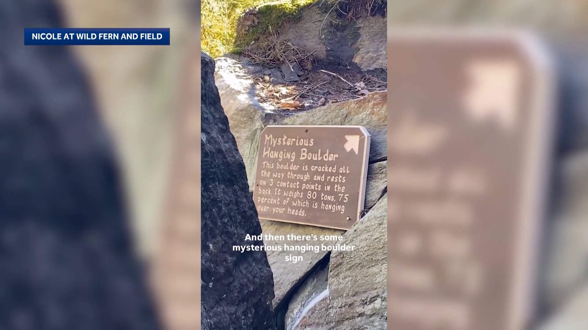 Historic hanging boulder falls at US tourist attraction  — WESH 2 Orlando