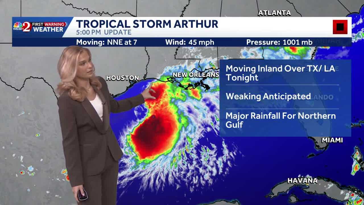 Tracking Tropical Storm Arthur: Latest maps, models and paths โ WESH 2 Orlando, Winter Park Community news