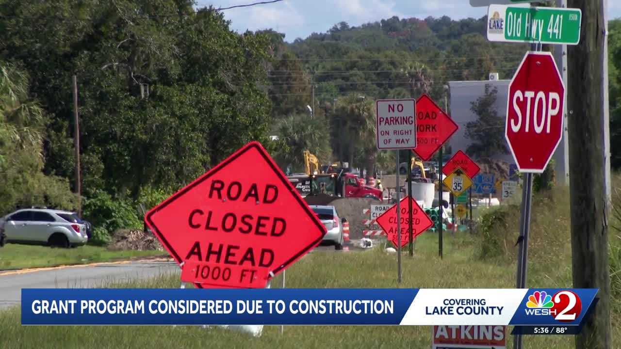 Lake County considers grants for businesses affected by roundabout construction — WESH 2 Orlando, Winter Park Government news