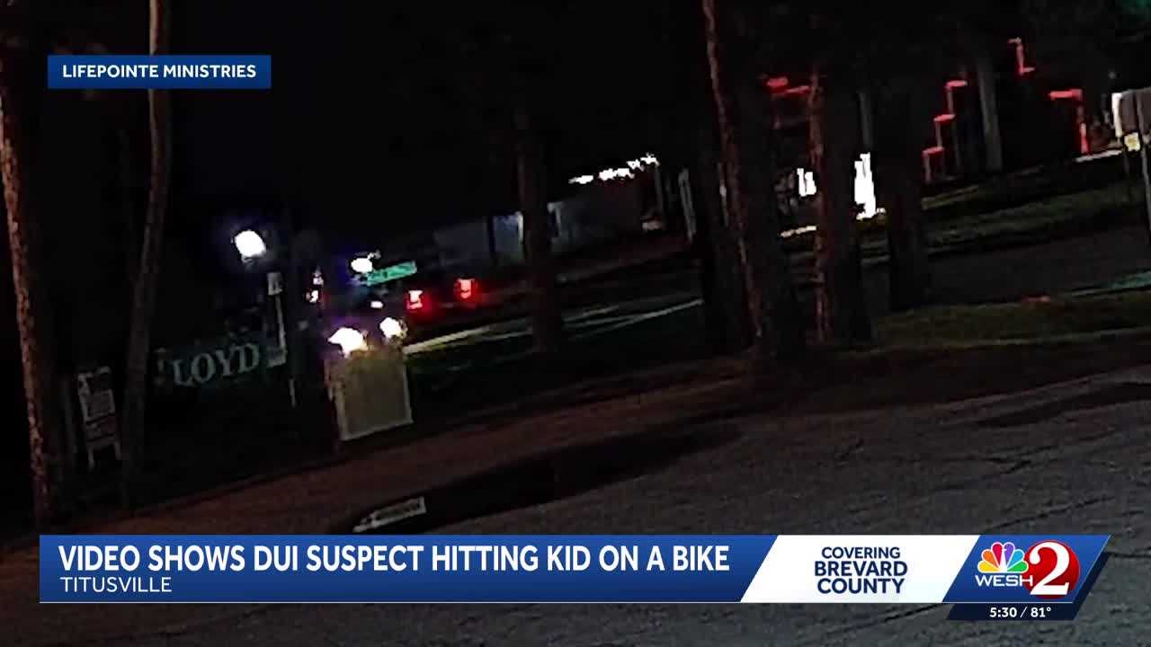 New video shows DUI suspect hit kid on bike in Titusville — WESH 2 Orlando, Winter Park Community news