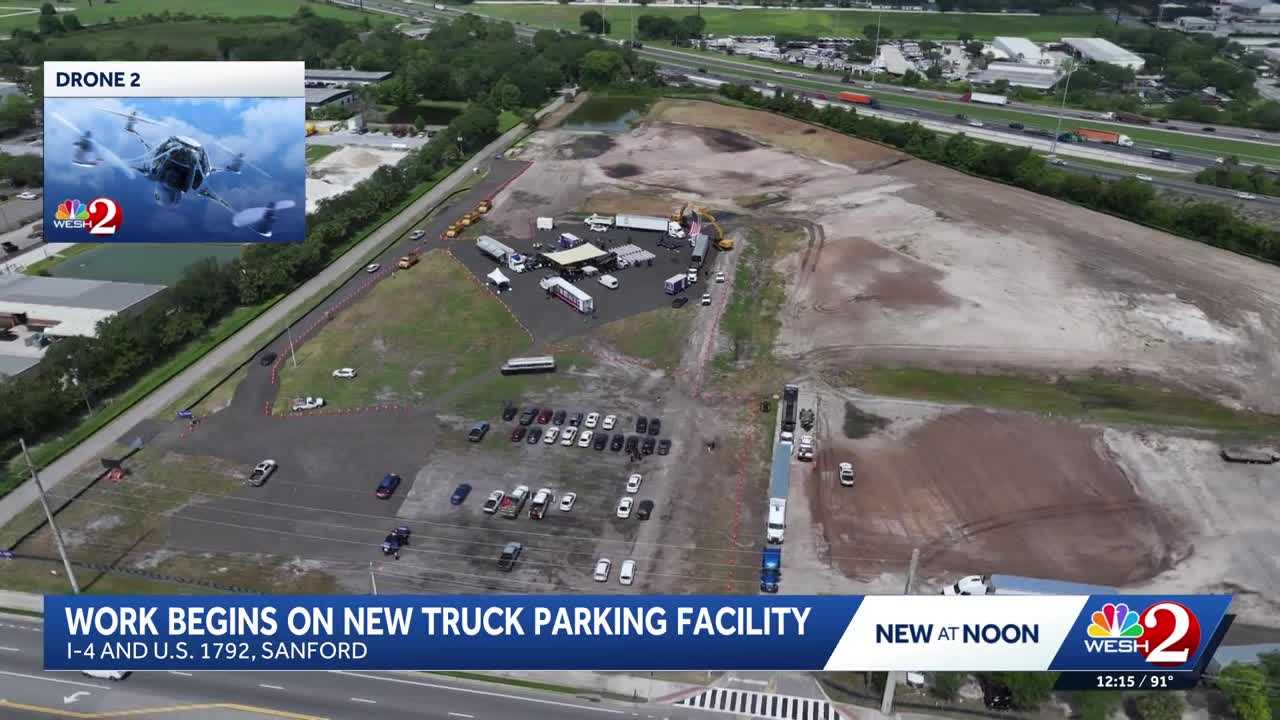 FDOT breaks ground on first I-4 truck parking facility in Seminole County — WESH 2 Orlando, Winter Park Community news
