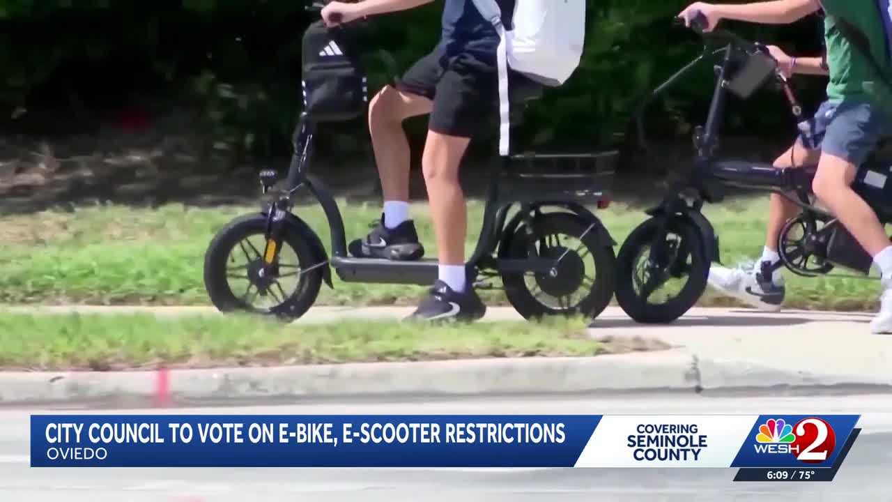 Oviedo city council to vote on micromobility rules to improve sidewalk safety — WESH 2 Orlando, Winter Park Government news