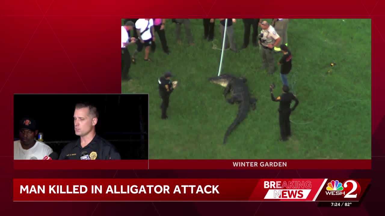 Alligator attacks, kills man who was fishing in Winter Garden, police say — WESH 2 Orlando, Winter Park Community news