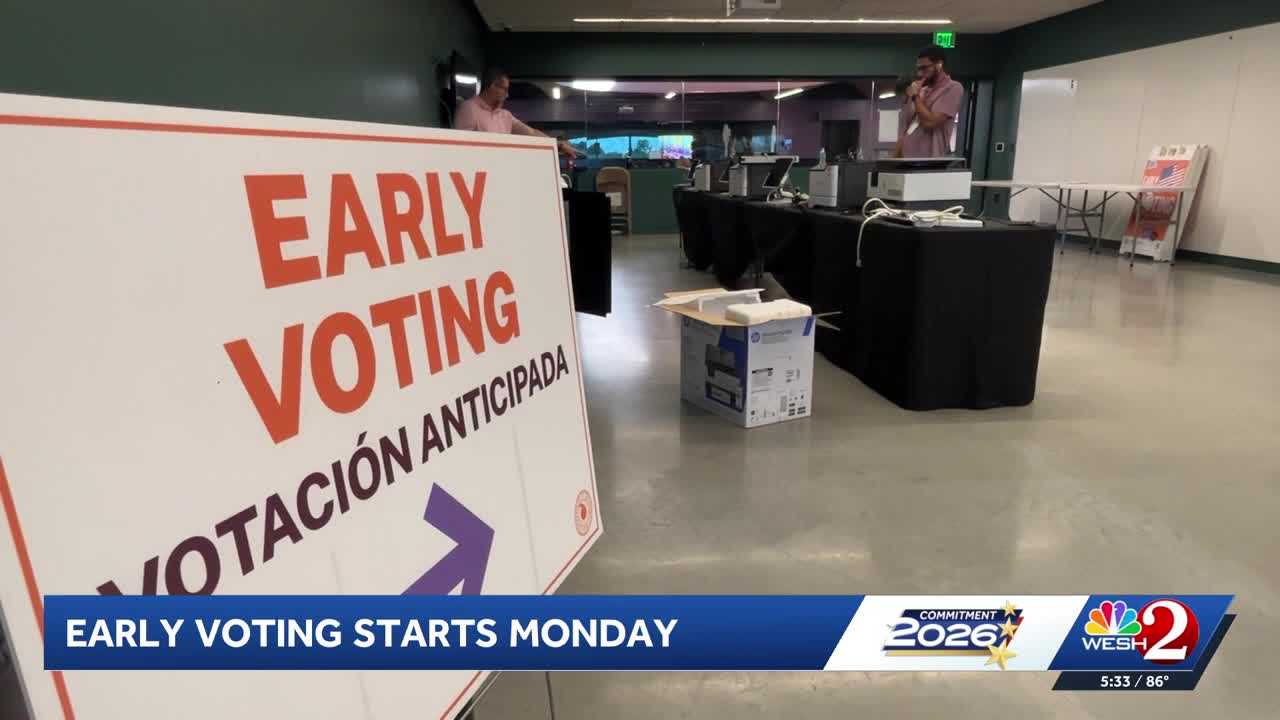 Early voting begins Monday in Florida — WESH 2 Orlando, Winter Park Community news