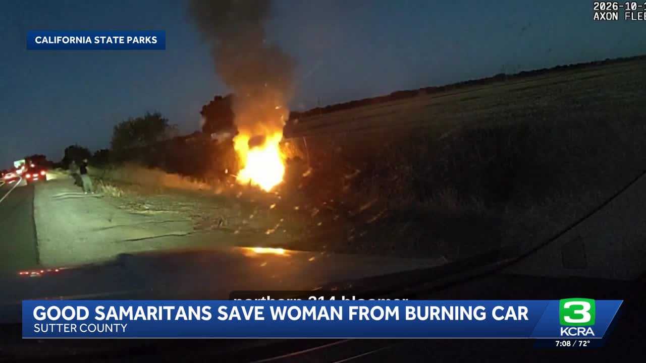 Officers rescue woman from burning car — WESH 2 Orlando, Winter Park Community news