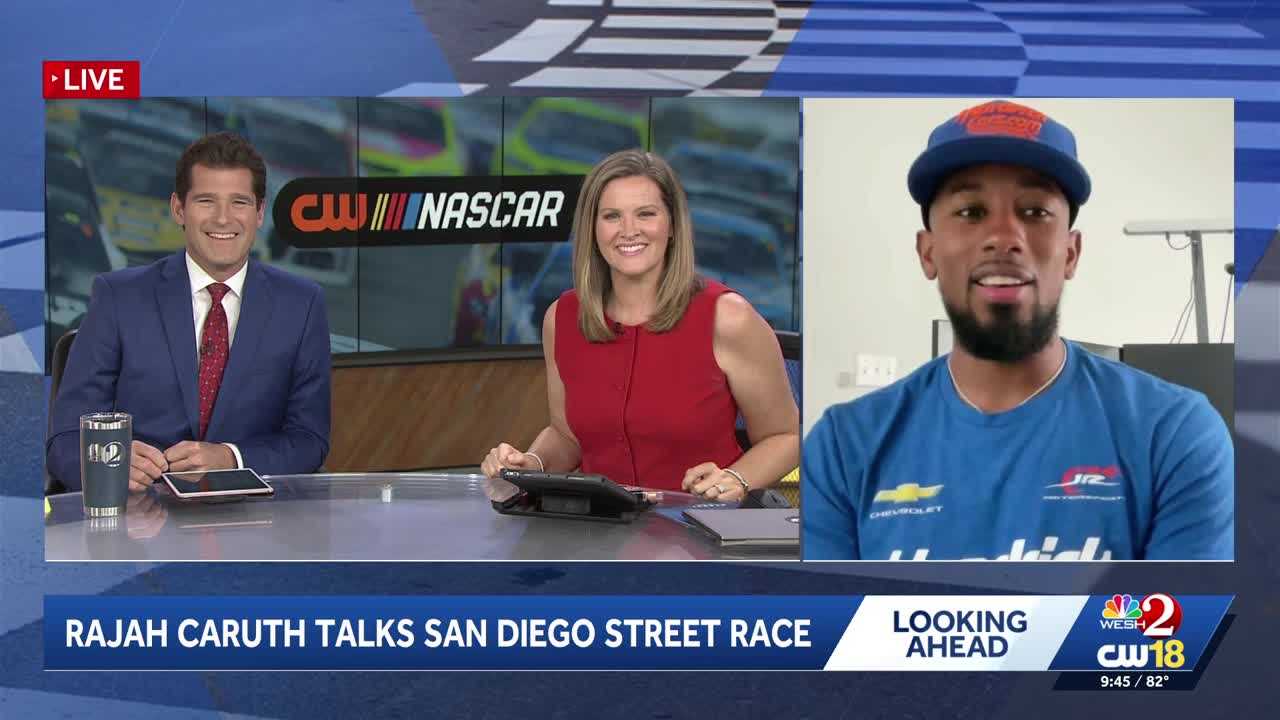 Rajah Caruth talks preparation for unique NASCAR street race in San Diego — WESH 2 Orlando, Winter Park Community news