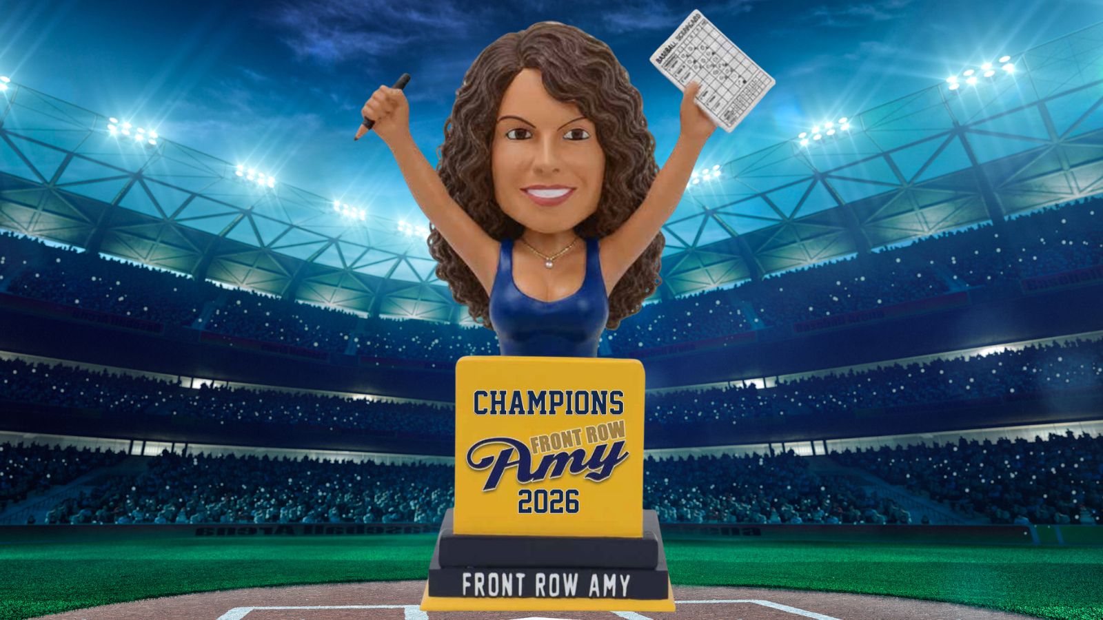 Front Row Amy gets bobblehead celebrating Brewers' World Series win — FOX 35 Sports Orlando